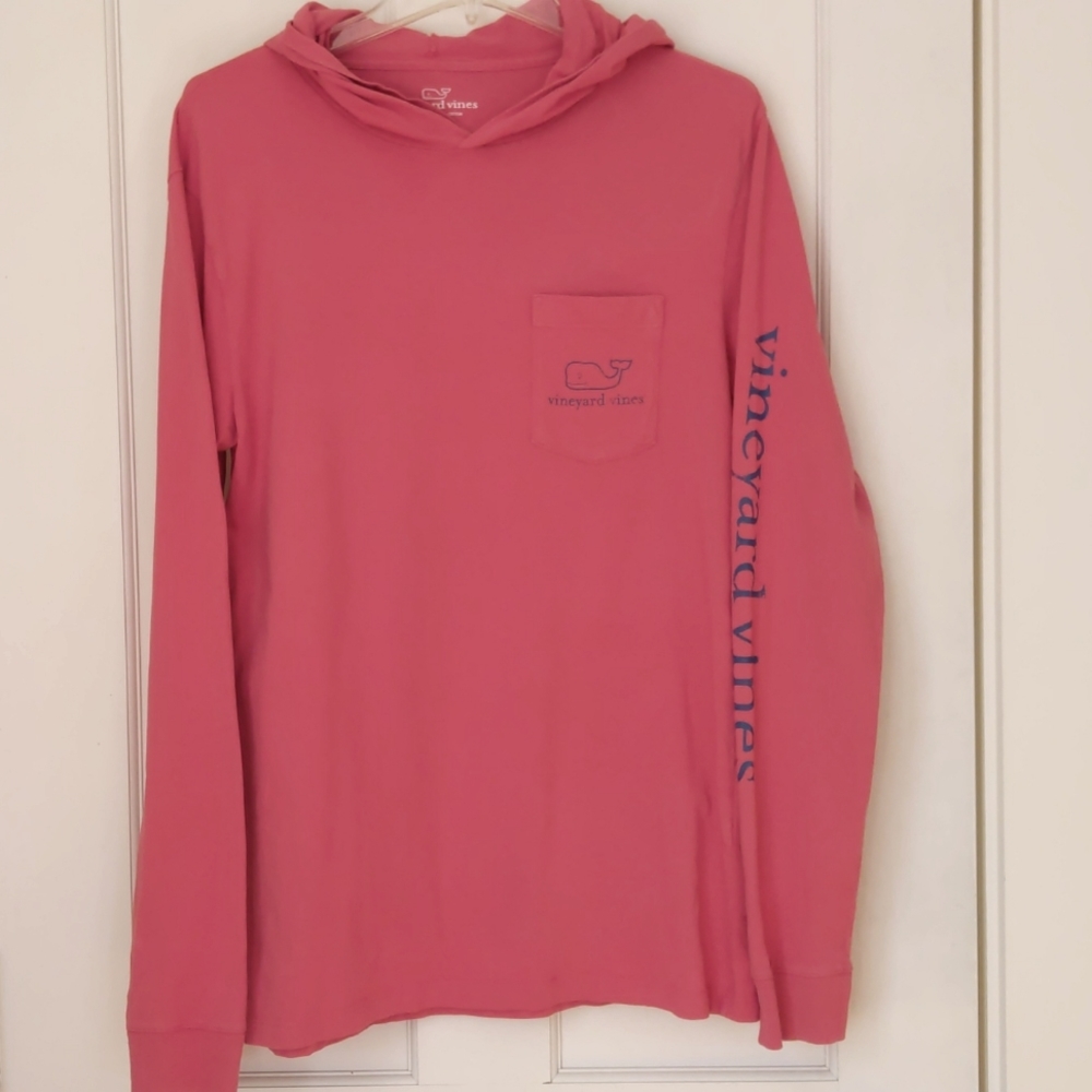 Men's S Vineyard Vines Hooded Vintage Whale Tee